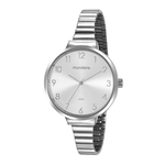 Relógio Feminino Mondaine Minimalista 32116L0MVNE3 41mm Aço Prata