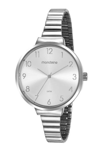 Relógio Feminino Mondaine Minimalista 32116L0MVNE3 41mm Aço Prata