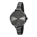 Relógio Feminino Mondaine Minimalista 32116LPMVPE4 41mm Aço Preto