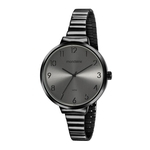 Relógio Feminino Mondaine Minimalista 32116LPMVPE4 41mm Aço Preto