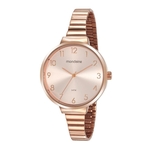 Relógio Feminino Mondaine Minimalista 32116LPMVRE2 41mm Aço Rosé