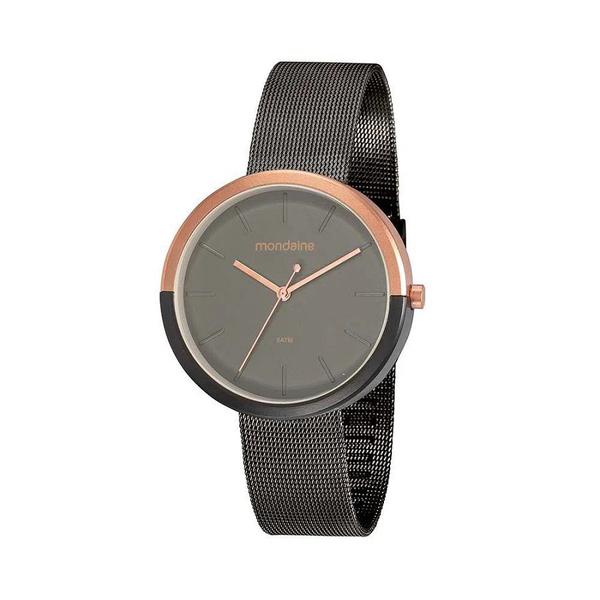 Relógio Feminino Mondaine Minimalista Chumbo Rose 32120LPMVUE2