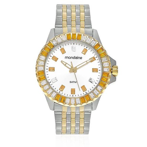 Relógio Feminino Mondaine Moda Analógico 94702LPMVBA1 Aço Misto