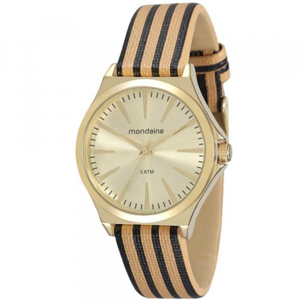 Relógio Feminino Mondaine Riviera Chic Bege