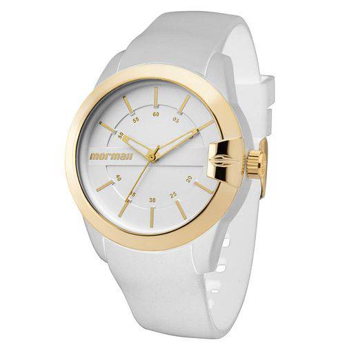 Relógio Feminino Mormaii Analógico Branco e Dourado Mopc21jag/8b