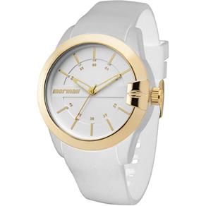 Relógio Feminino Mormaii Analógico Branco e Dourado MOPC21JAG/8B