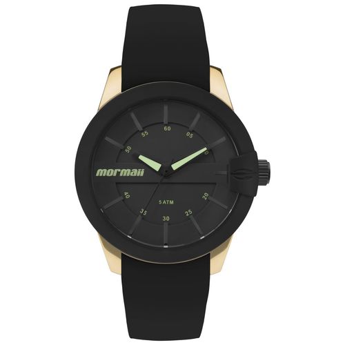 Relógio Feminino Mormaii Maui MO2036IN/8P 41mm Silicone Preto