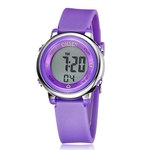 Relógio Feminino Ohsen Silicone Digital Led Alarme