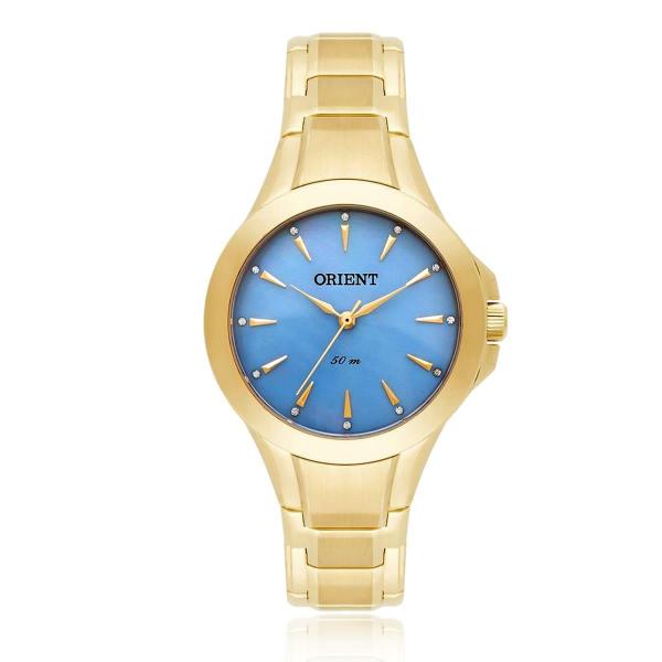 Relógio Feminino Orient Analógico FGSS0084 A1KX Madrepérola Azul