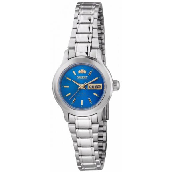 Relogio Feminino Orient Automatico Prata Mostrador Azul