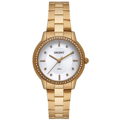 Relogio Feminino Orient Dourado Banhado Ouro Fgss0132-S1kx