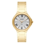 Relogio Feminino Orient Dourado Fundo Branco com Numeros Romanos FGSS1137 S3KX