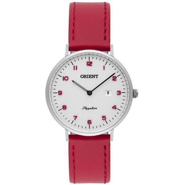 Relógio Feminino Orient Sapphire FBSCS0003 S2VX Couro Vermelho