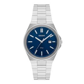 Relogio Feminino Orient Prata com Fundo Azul Pequeno