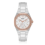 Relogio Feminino Orient Prata Com Rose Gold Multifunção S2sx