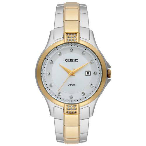 Relógio Feminino Orient Swarovski FTSS1097 S1SK Aço Misto