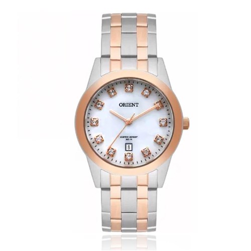 Relógio Feminino Orient Swarovski Ftss1113 B1sr Aço Misto