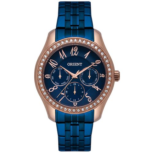 Relógio Feminino Orient Swarovski Ftssm047 D2dx Azul