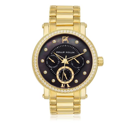 Relógio Feminino Phillip Kollin Bali ZY28065U Gold Black