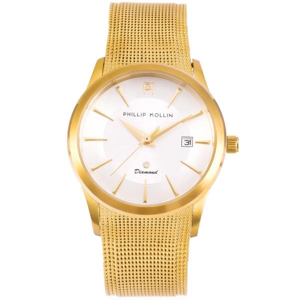 Relógio Feminino Phillip Kollin St Maarten ZW28058H Diamond Gold White