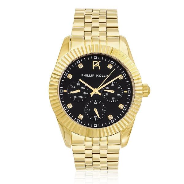 Relógio Feminino Phillip Kollin ZY28065U Bali Gold Black