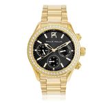 Relógio Feminino Phillip Kollin ZY28145U Monte Carlo Gold Black