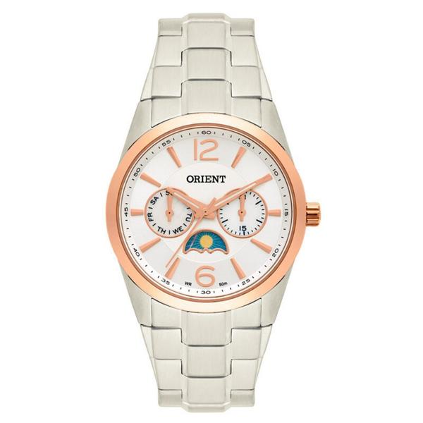 Relogio Feminino Prata Orient Multifunção Rose Ftssm037 S2sx