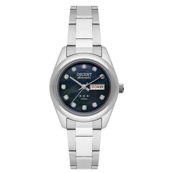 Relogio Feminino Prata Orient Pequeno Automático Data 559SS0