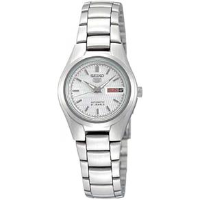 Relogio Feminino Prata Seiko 5 Automatico Pequeno - SYMC07B1