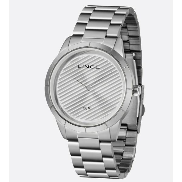 Relogio Feminino Prata Sem Numeros Lince Original+NF