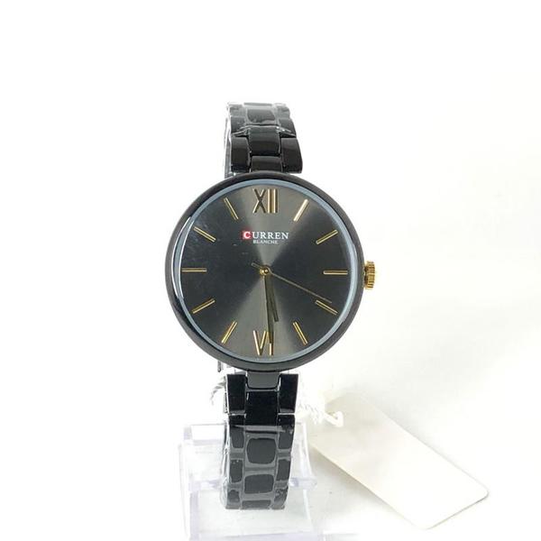 Relógio Feminino Preto Curren 9017 Elegante