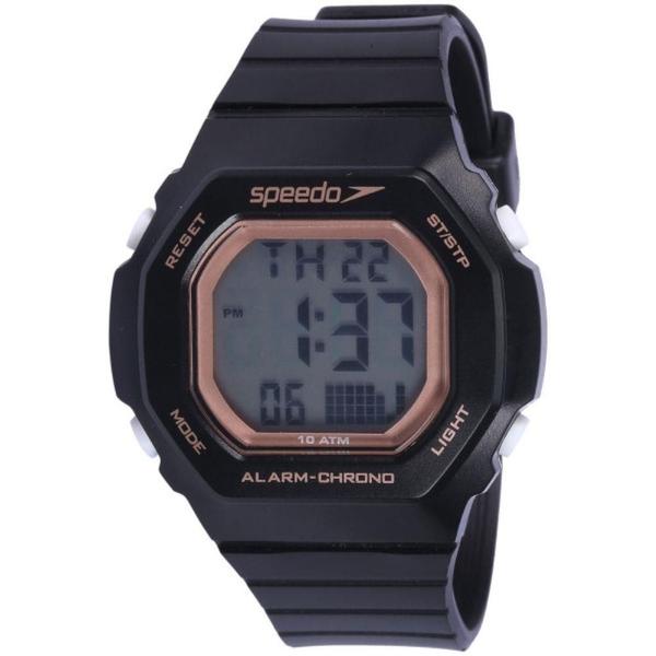 Relogio Feminino Preto Quadrado Speedo Digital Esportivo