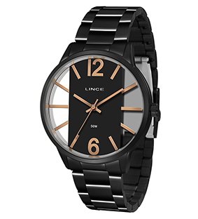 Relógio Feminino Preto / Transparência Lince Lrn623L P2Px