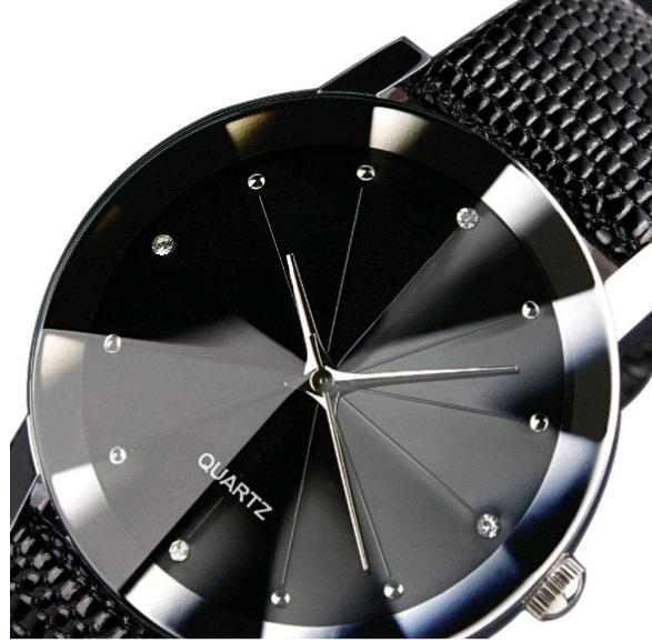 Relógio Feminino Prisma Quartz Diamante Negro - Horyums