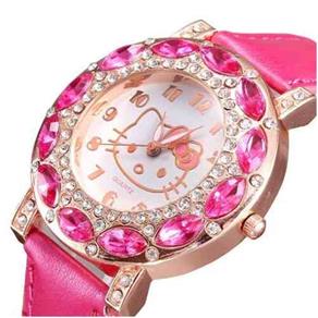 Relógio Feminino Pulso Hello Kitty Infantil Adulto Rosa Pink