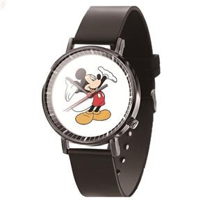 Relógio Feminino Pulso Preto Mickey Mouse Minnie Disney 04