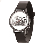 Relógio Feminino Pulso Preto Mickey Mouse Minnie Disney 06