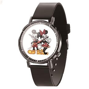 Relógio Feminino Pulso Preto Mickey Mouse Minnie Disney 08