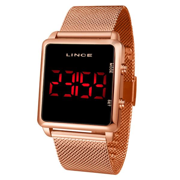 Relógio Feminino Quadrado Led - Lince