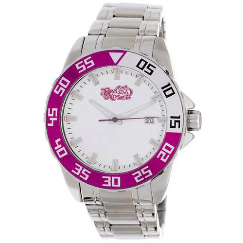 Relógio Feminino Red Nose Female Prata com Rosa