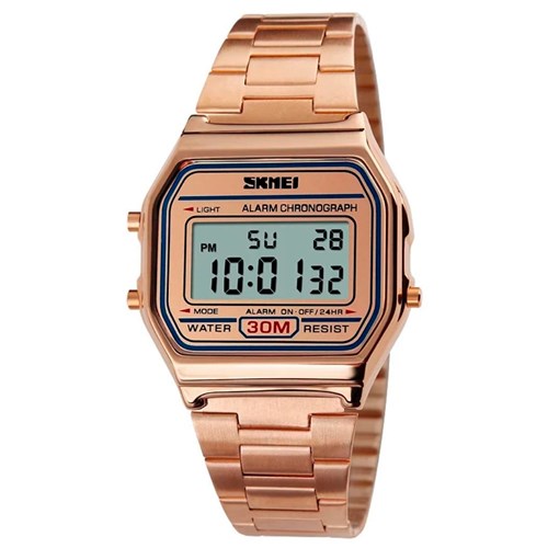 Relógio Feminino Retrô Vintage Skmei 1123 - Rosa