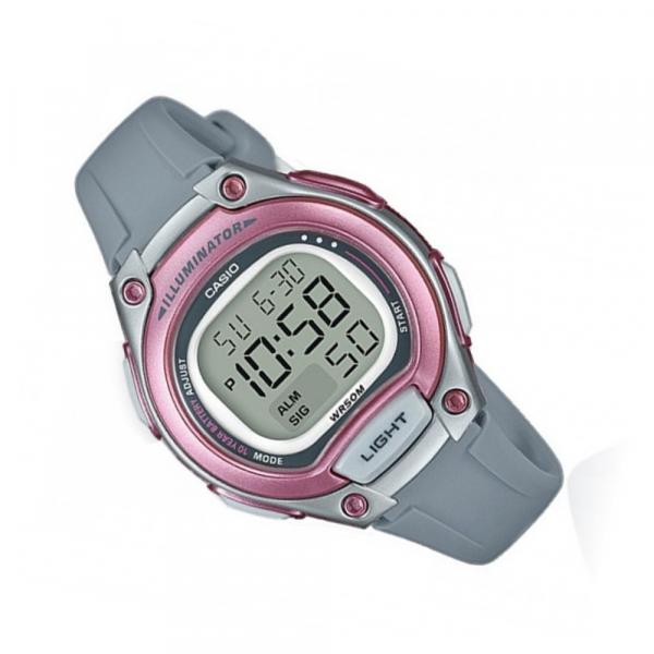 Relogio Feminino Rosa com Cinza Casio Digital Bateria 10Anos