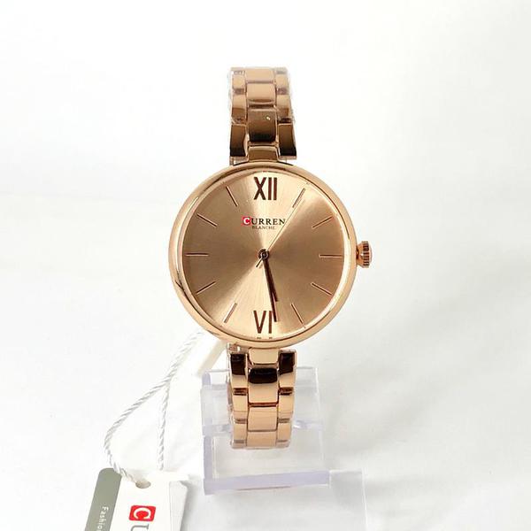 Relógio Feminino Rose Curren 9017 Elegante