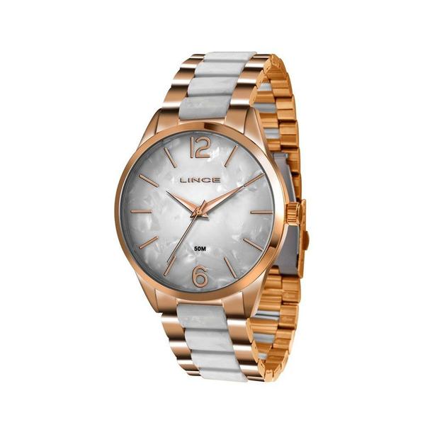 Relogio Feminino Rose Gold Lince Fundo Madrepérola LRT4444L