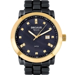 Relógio Feminino Seculus 20422LPSVHA3 Aço Negro