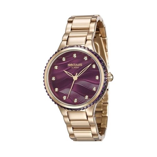 Relógio Feminino Seculus 13018Lpsvds1 Dourado