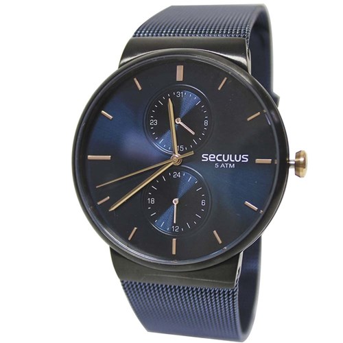 Relógio Feminino Seculus 13035Gpsvta2 - Preto/Azul