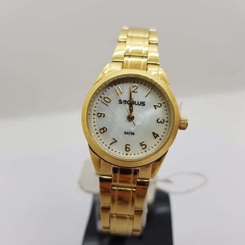 Relógio Feminino Seculus Analógico 28908lpsvds1 Dourado