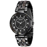 Relógio feminino seculus black com madrepérola 20410lpsvpf6