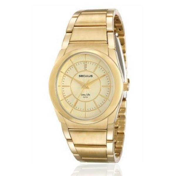 Relógio Feminino Seculus Long Life Analógico 23535LPSVDA1 Dourado